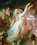 Konstantin Makovsky Charon transfers the souls of deads over the Stix river USA oil painting artist